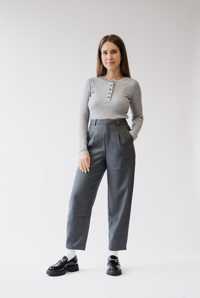 KAmerle Pants Dark Grey melange – Bild 3