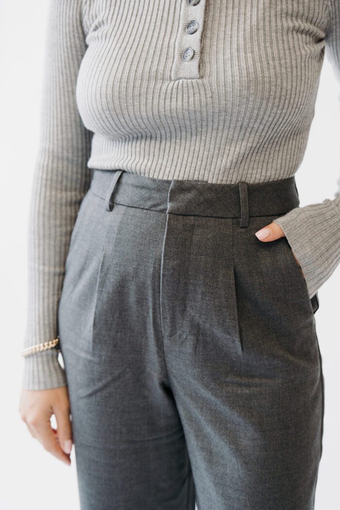 KAmerle Pants Dark Grey melange – Bild 2