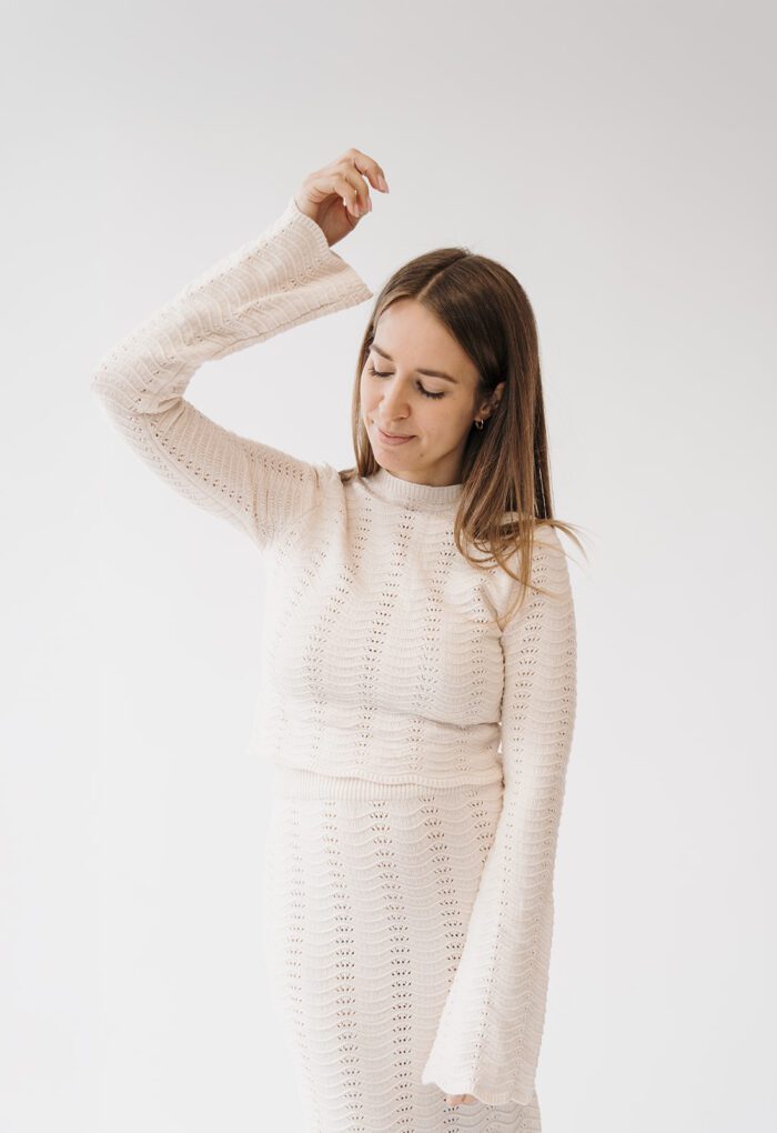Knit Sweater Ecru