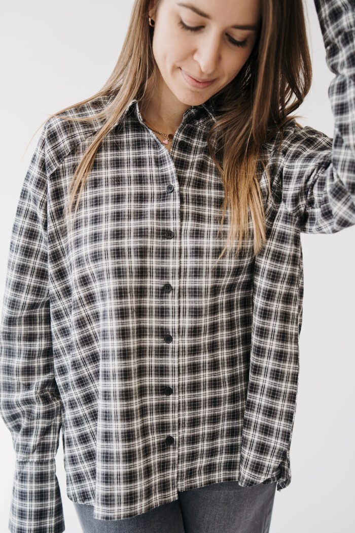 KAelna Shirt Black/grey Check