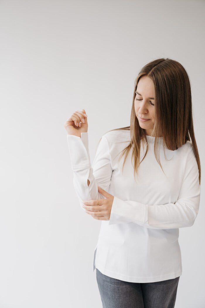 Jersey Shirt Pure White – Bild 3
