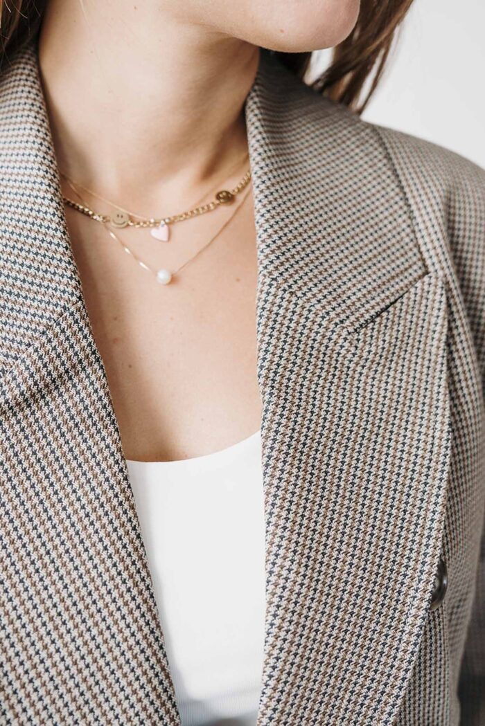 KAelyah Blazer Beige/Black petite – Bild 3