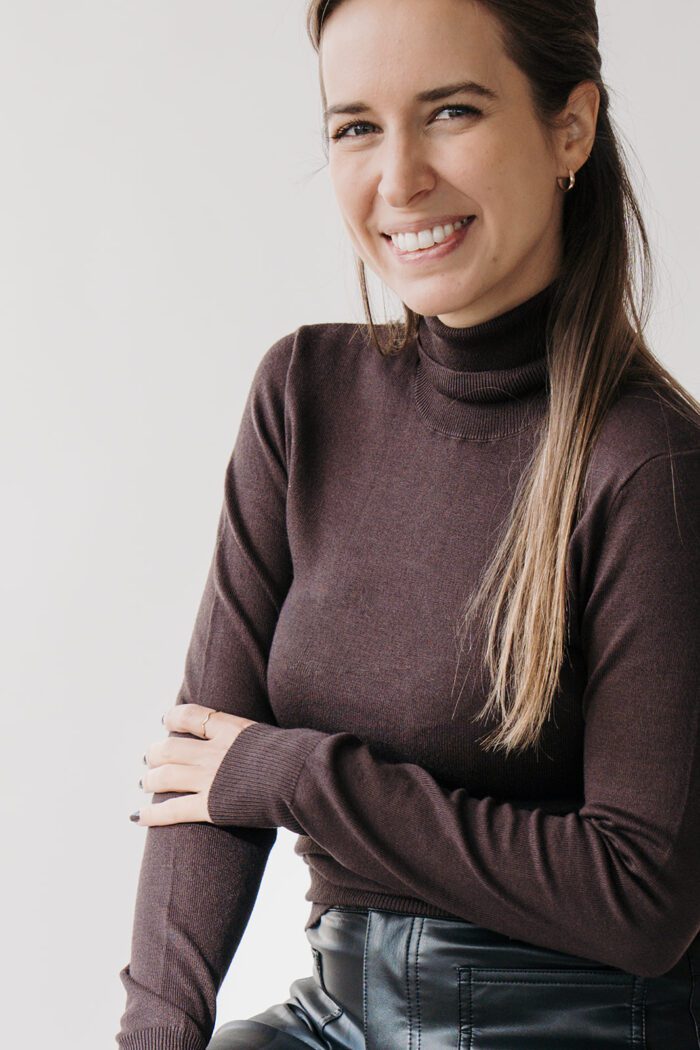 Astrid Roll Neck Black Coffee