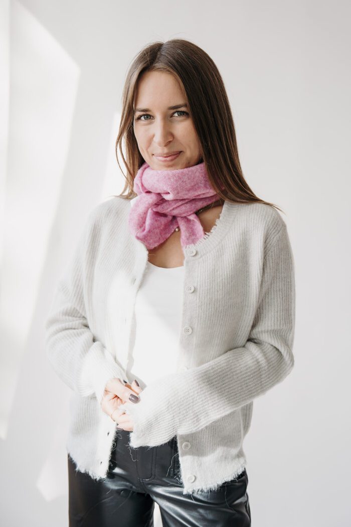 Kristy Scarf Bright Pink – Bild 3