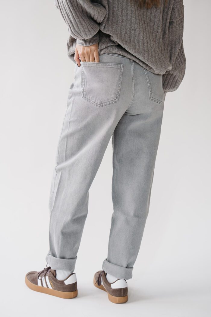 Jeans Balloon Light Grey Denim – Bild 4