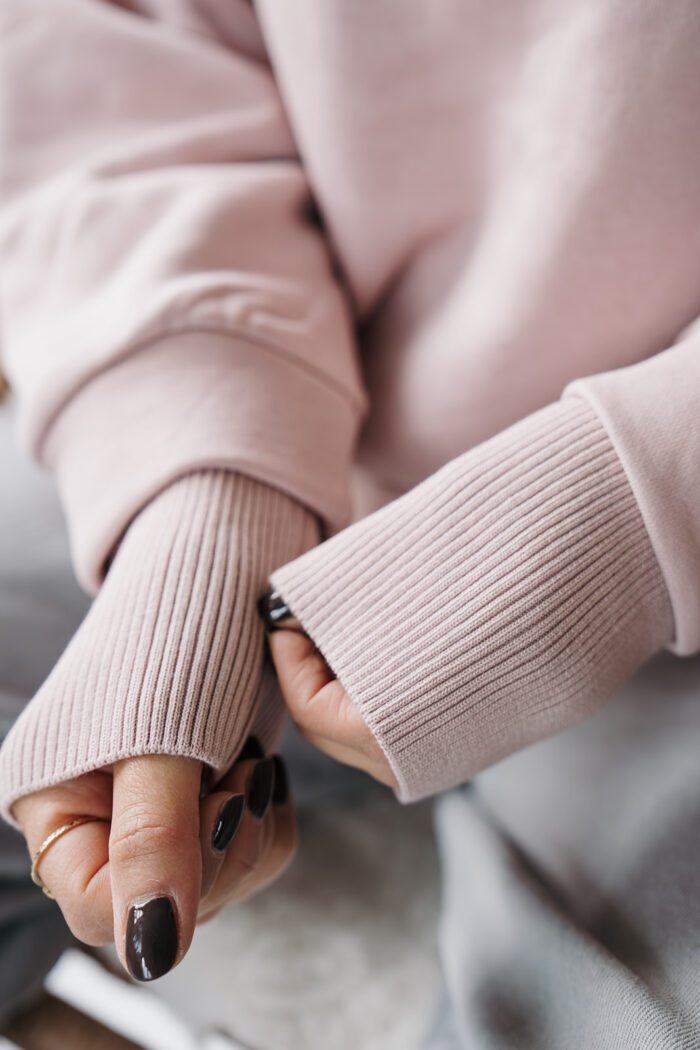 Sweatshirt Shadow Gray Pink – Bild 3