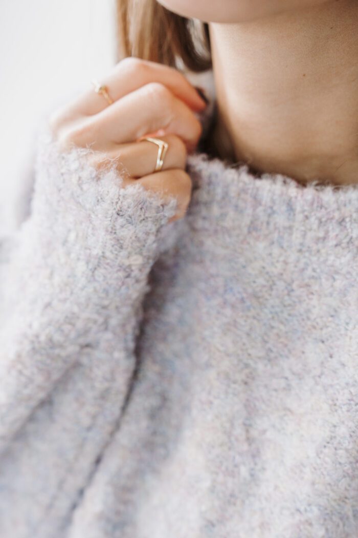 Pullover Lilac melange – Bild 3