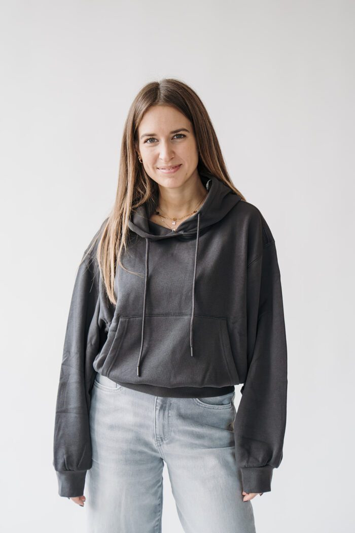 Kapuzenpulli Oyster Black – Bild 2