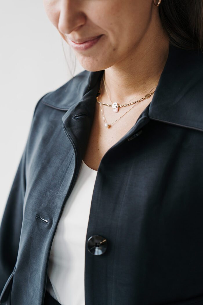 Kurze Jacke Schwarz – Bild 3