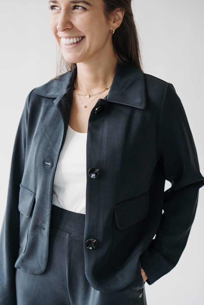 Kurze Jacke Schwarz
