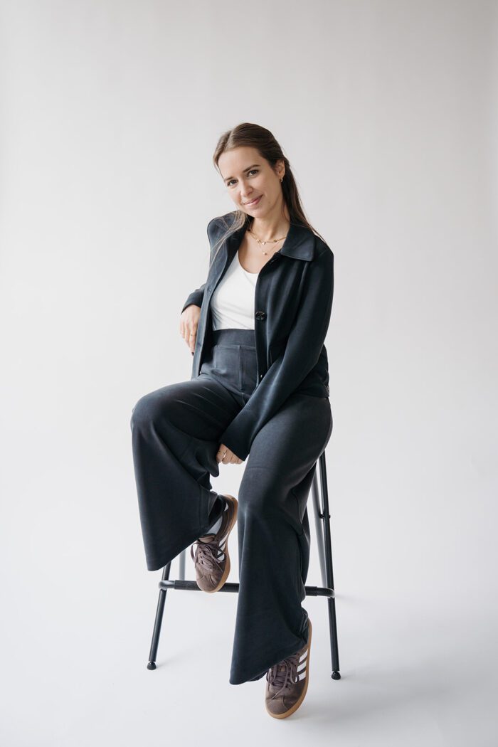 Weite Hose Black