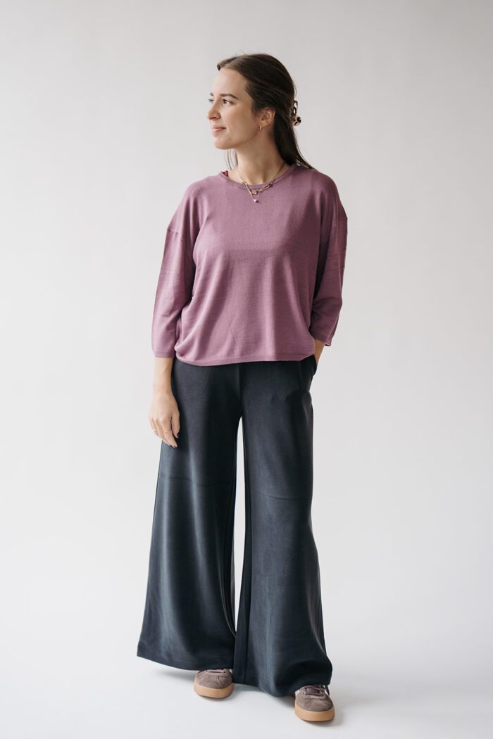 Pullover 3/4 Arm Powdered Mauve – Bild 2