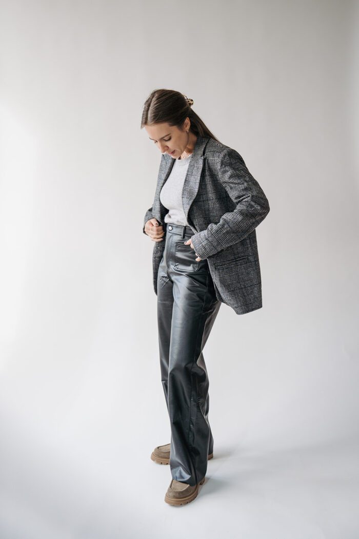 Oversize Blazer Kariert Contours
