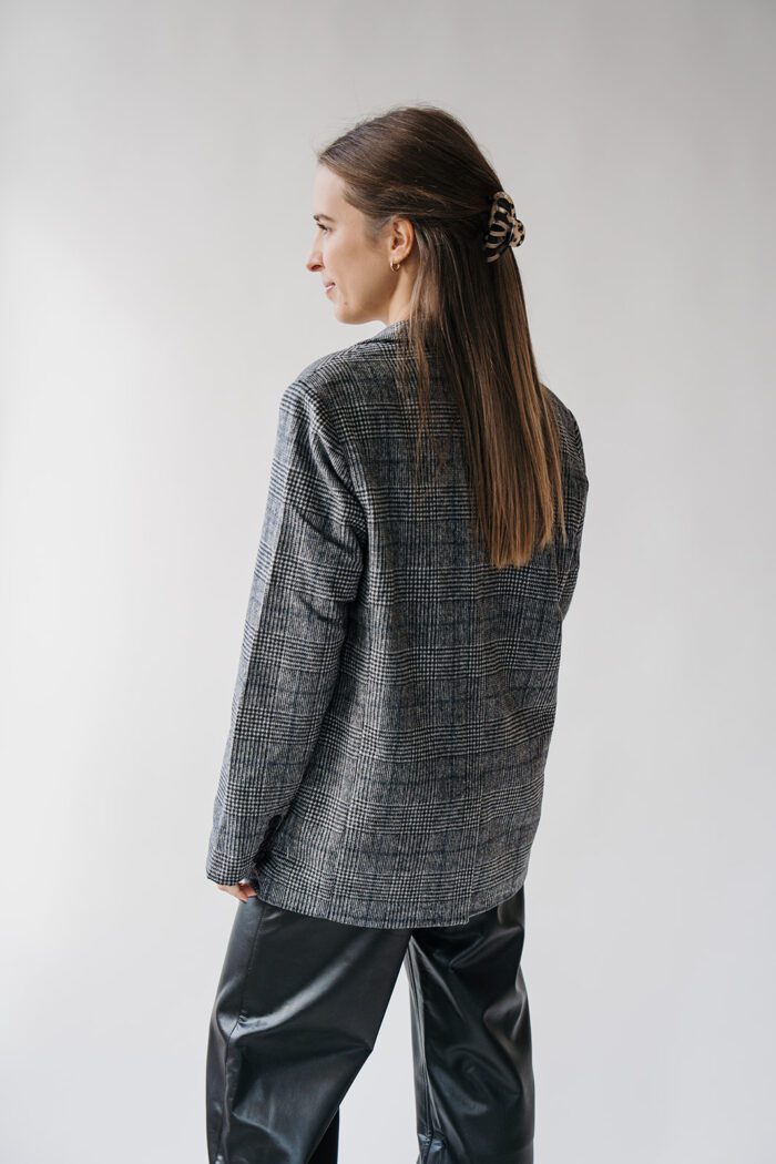 Oversize Blazer Kariert Contours – Bild 3