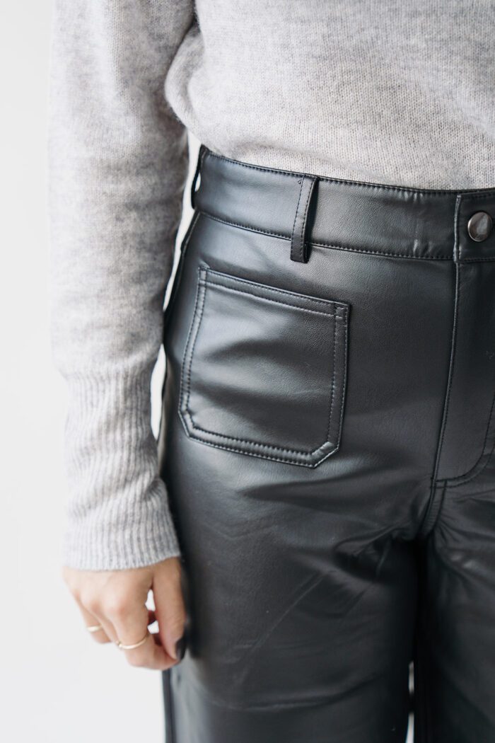 KAmikka PU Jeans Black